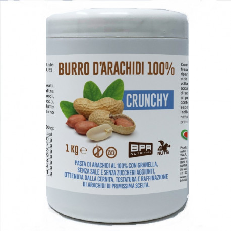 Burro D'Arachidi 100% crunchy 1kg